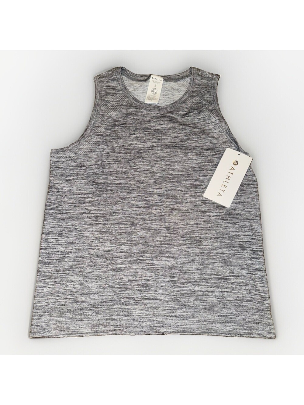 Athleta In Motion Seamless Heather Tank Top Gray Size Small